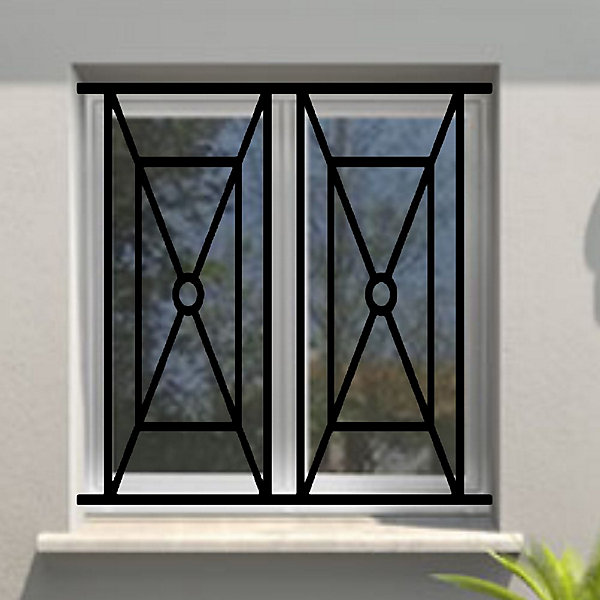 Grille de Defense Tolosa pour Fenetre H 75 cm x L 120 cm (côte tableau)