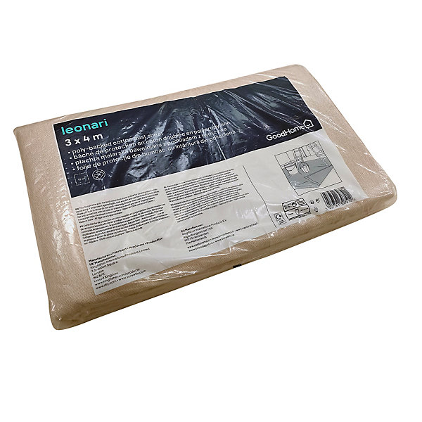 Bâche de protection polycoton GoodHome 3 x 4 m