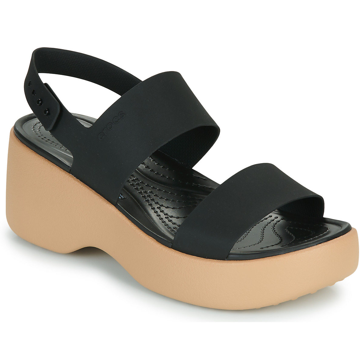 Crocs - BROOKLYN SKY SANDAL - Black / Camel