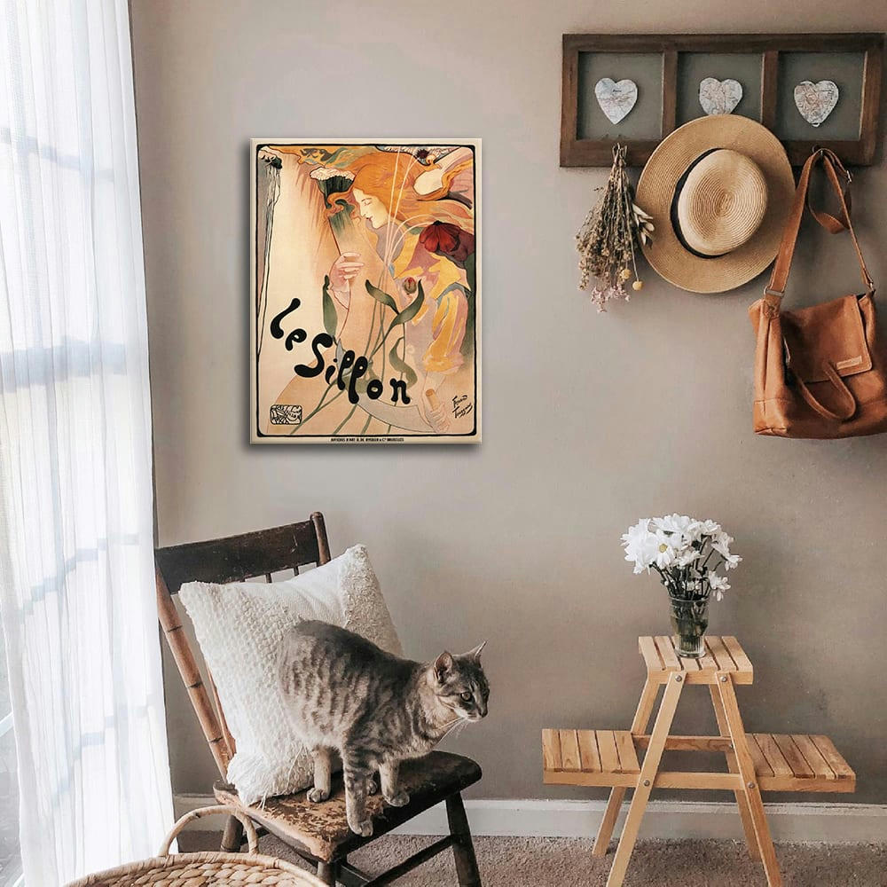 - Tableau affiche artistique vintage Le Sillon 50x70cm
