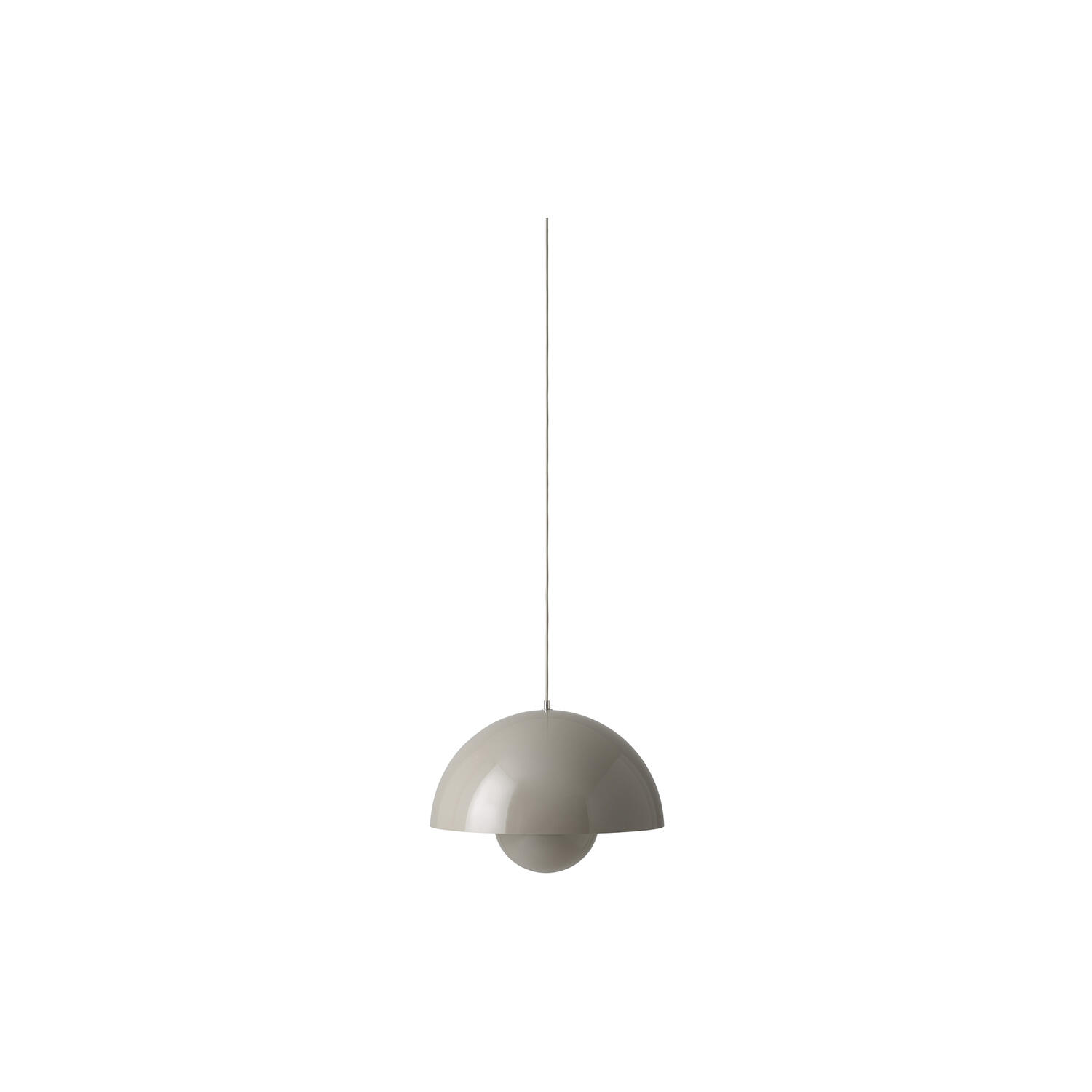 Flowerpot VP2 Pendant, grey beige