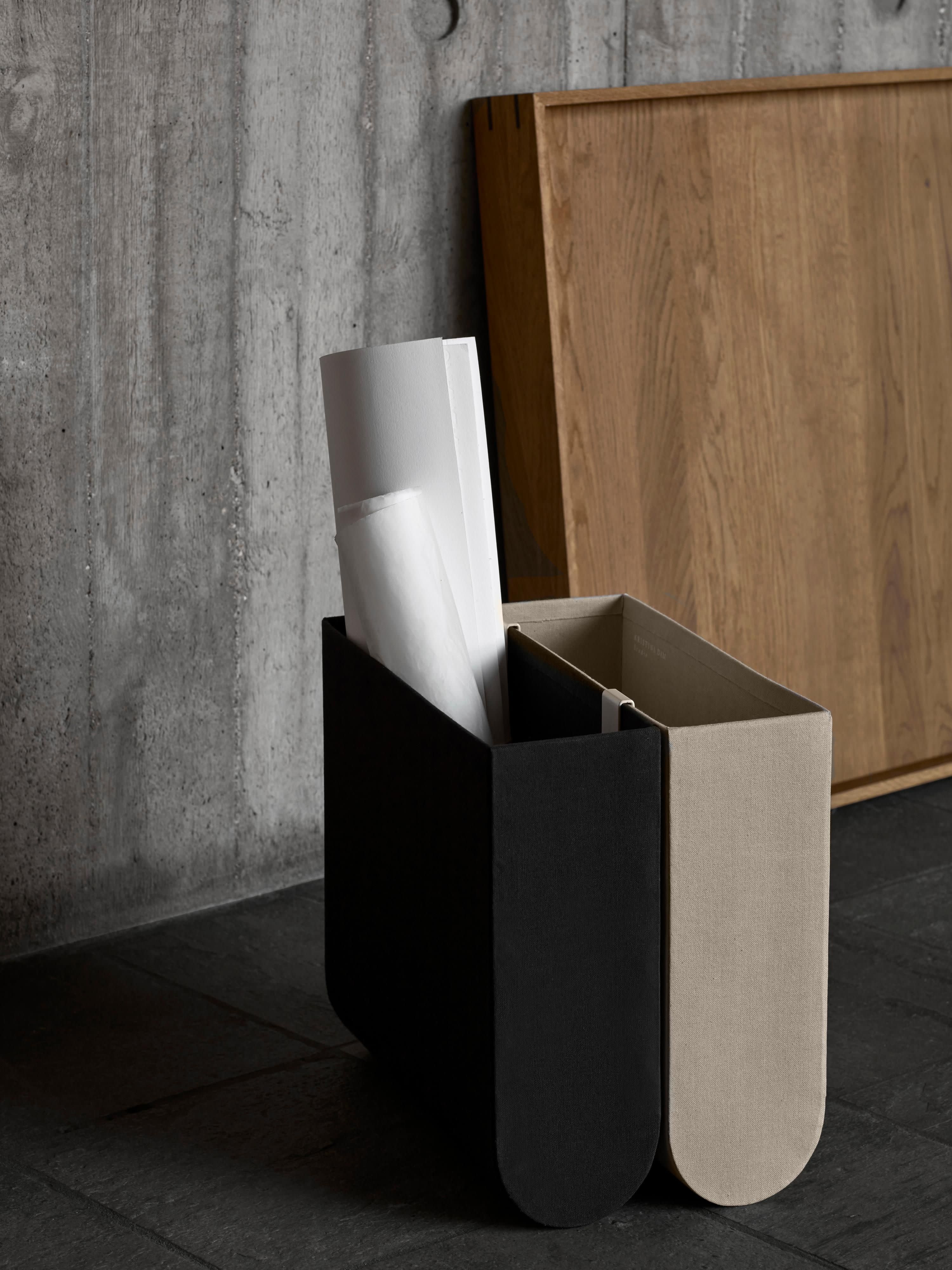 Handgefertigte Aufbewahrungsbox Curved, B 12 cm