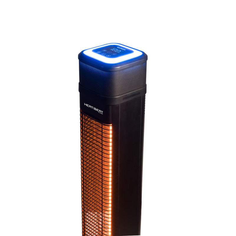 Chauffage de terrasse électrique Heat And Beat Tower 2200 W EUROM