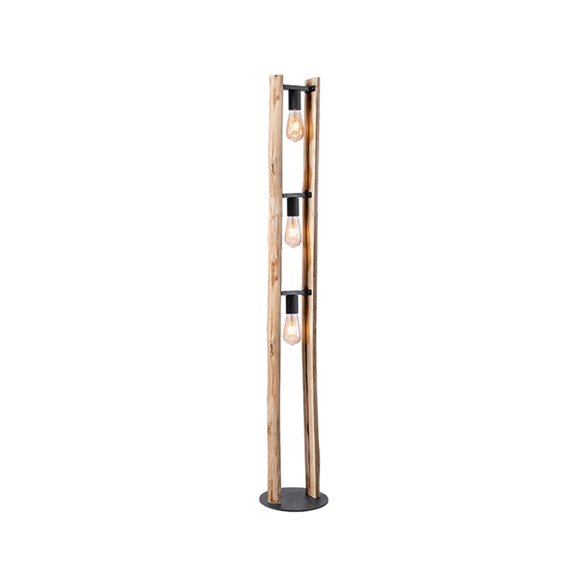 LABEL51 Vloerlamp Woody - Naturel Hout - 25x25x150cm