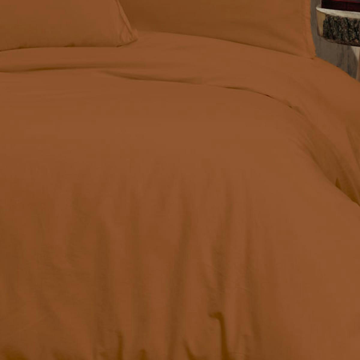 STUDIO - Housse de couette en coton  brique 240x220 cm