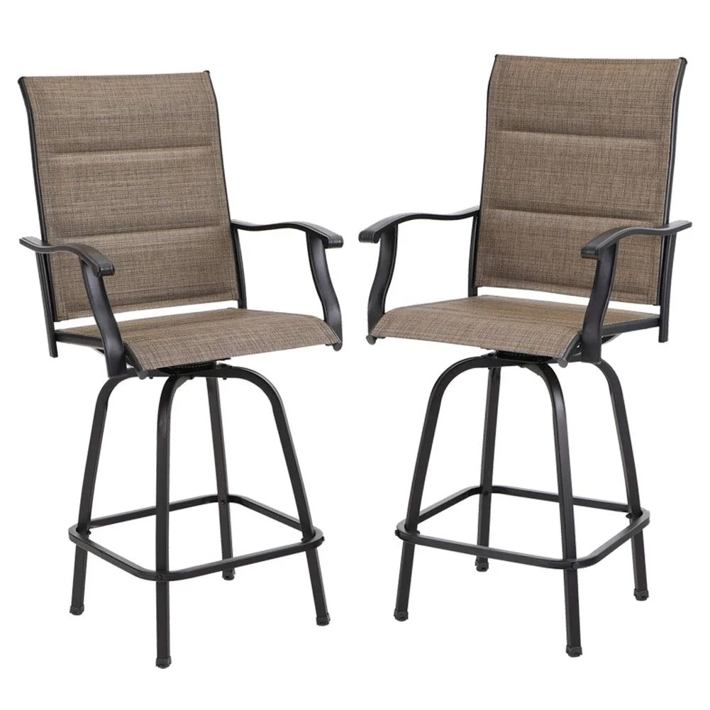 Namatota Padded Sling Swivel Bar Stools (Set of 2) by Havenside Home