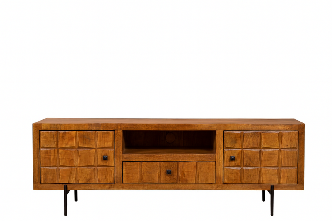 StarFurn Tv-Meubel Brandy - Naturel Mangohout - 150x40x55cm