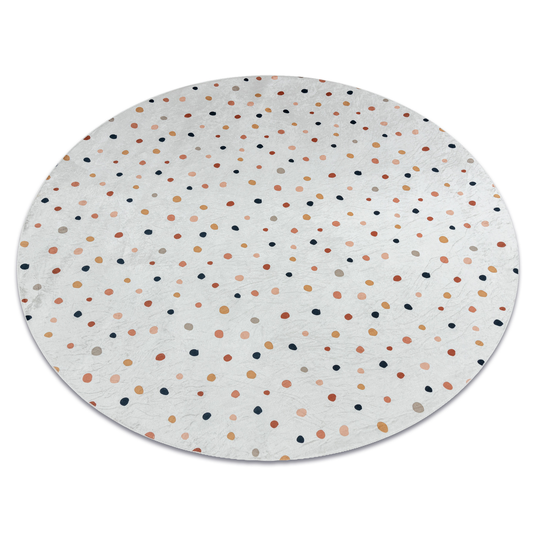 Dywan do prania BAMBINO 47890 Kropki dla dzieci, koło 80 cm