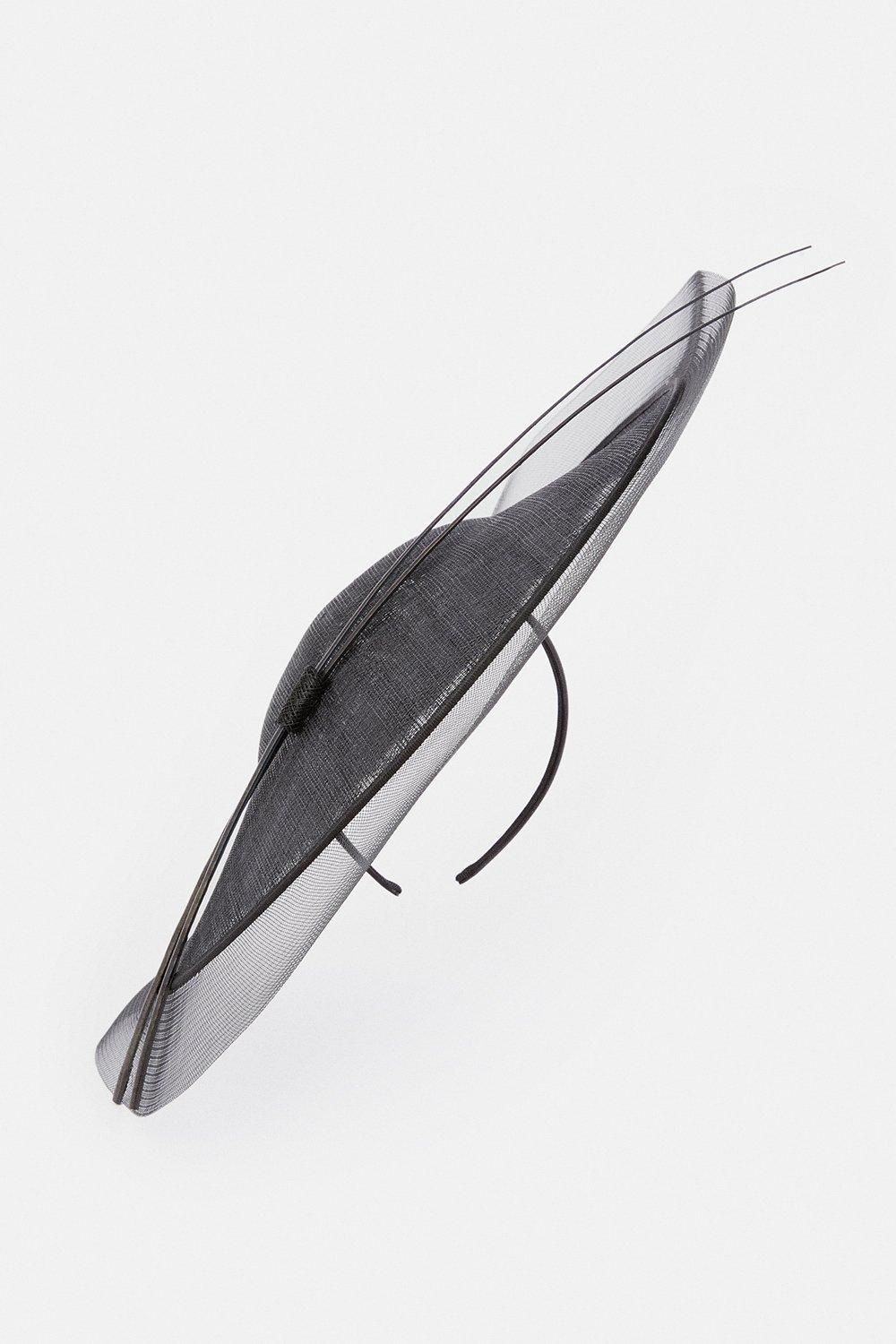 KarenMillen Layered Mesh Detail Headband Fascinator