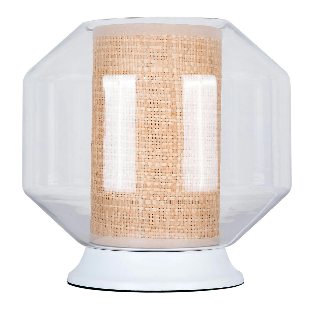 RAF - Lampe de table en canage naturel