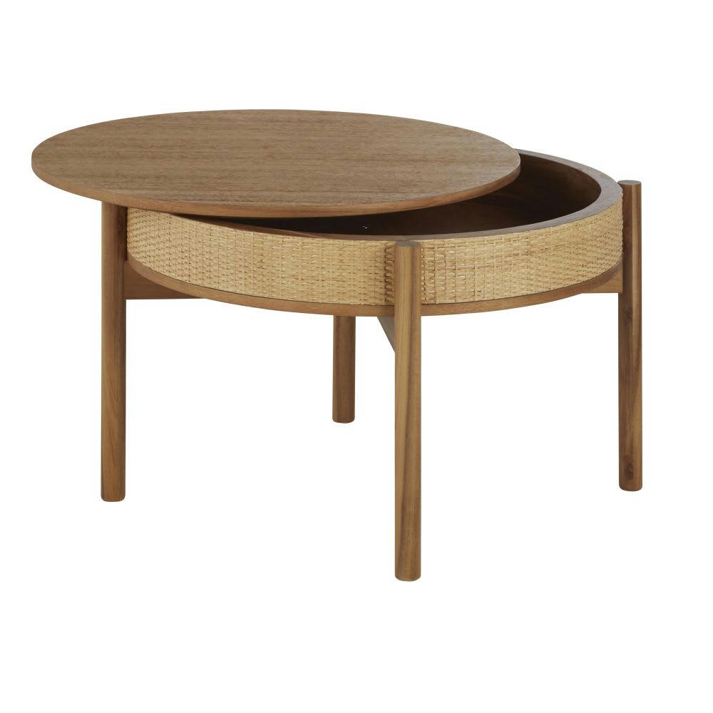 Tarifa - Table basse ronde tressage en rotin