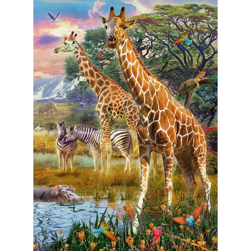 Puzzle Bunte Savanne