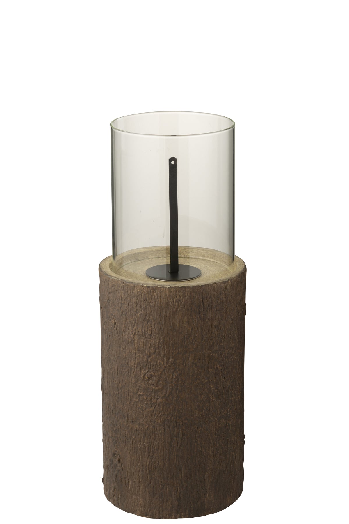 J-Line vuurschaal Trunk Rond - magnesium - bruin - small
