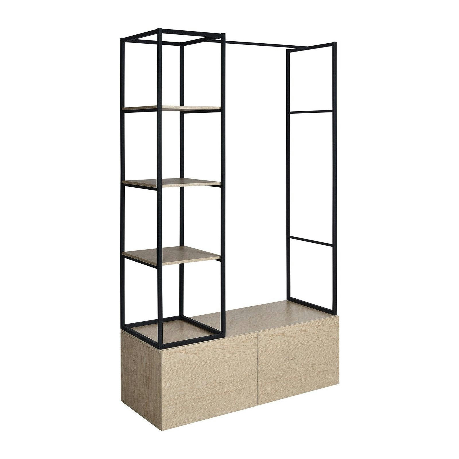 KLEID - Portant vêtements bois et métal