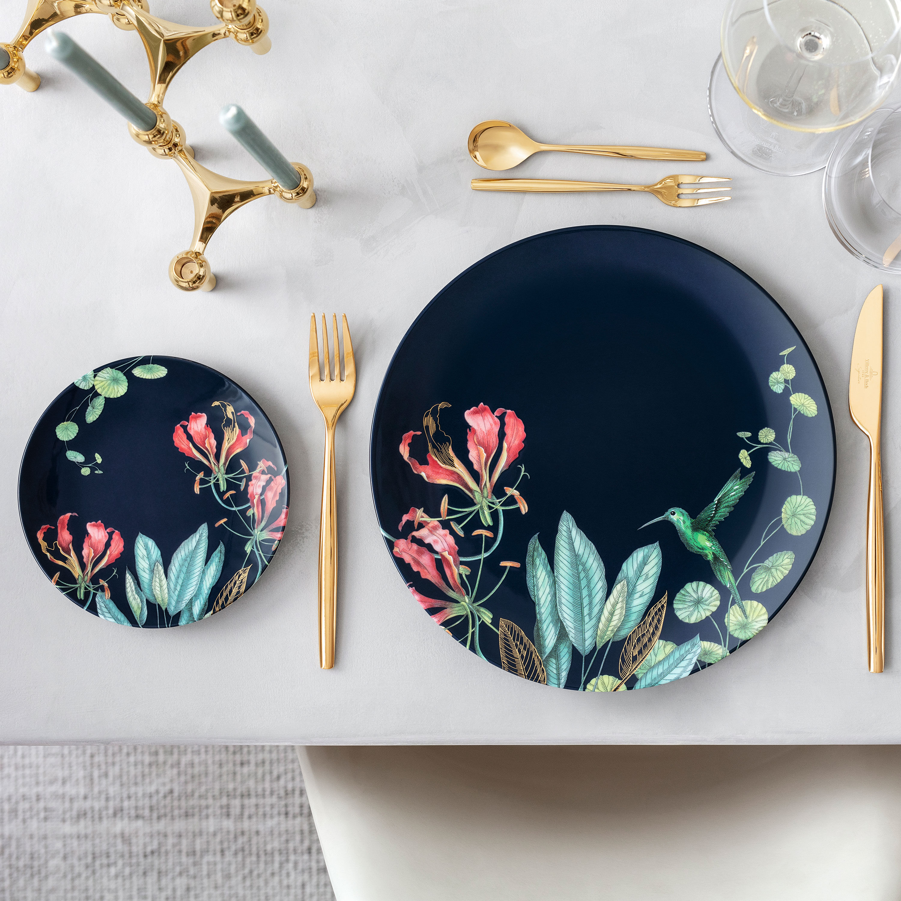 Avarua Appetizer/ Bread Plate - Multi-colored, 6.3'', Premium Bone Porcelain