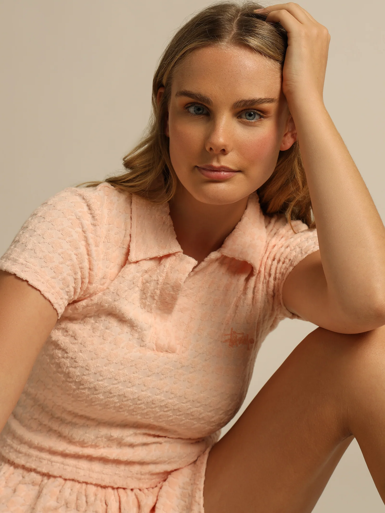 Houndstooth Terry Shirt