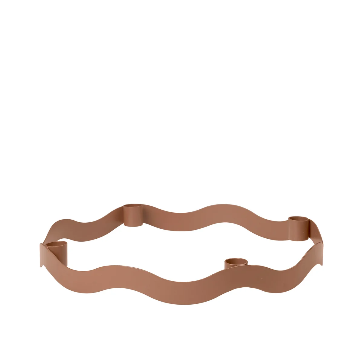 Broste Copenhagen - Halo Kerzenständer, caramel brown
