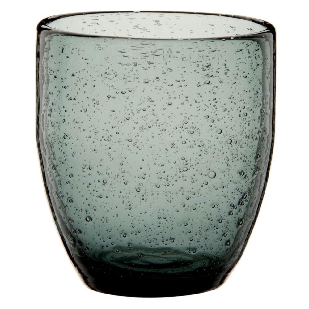 - Gobelet en verre bullé teinté gris anthracite