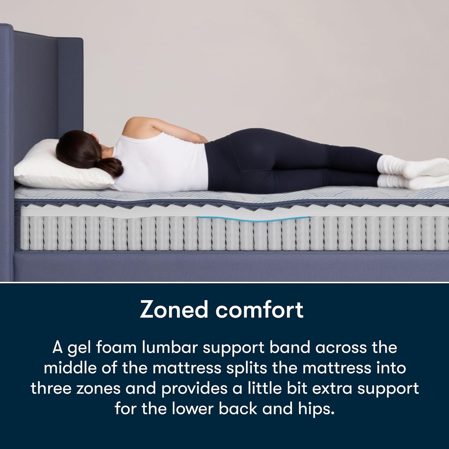 Serta Five Star Mattress Tranquility 10-Inch Plush Pillow Top – Queen – Cooling Gel, Zoned Support, Pressure Relief – Bed-in-a-Box – 100 Night Trial, 10-yr Limited Warranty
