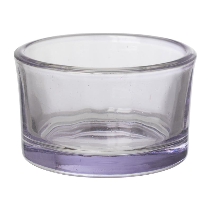 Theelichthouder - paars - &Oslash;5x3.2 cm