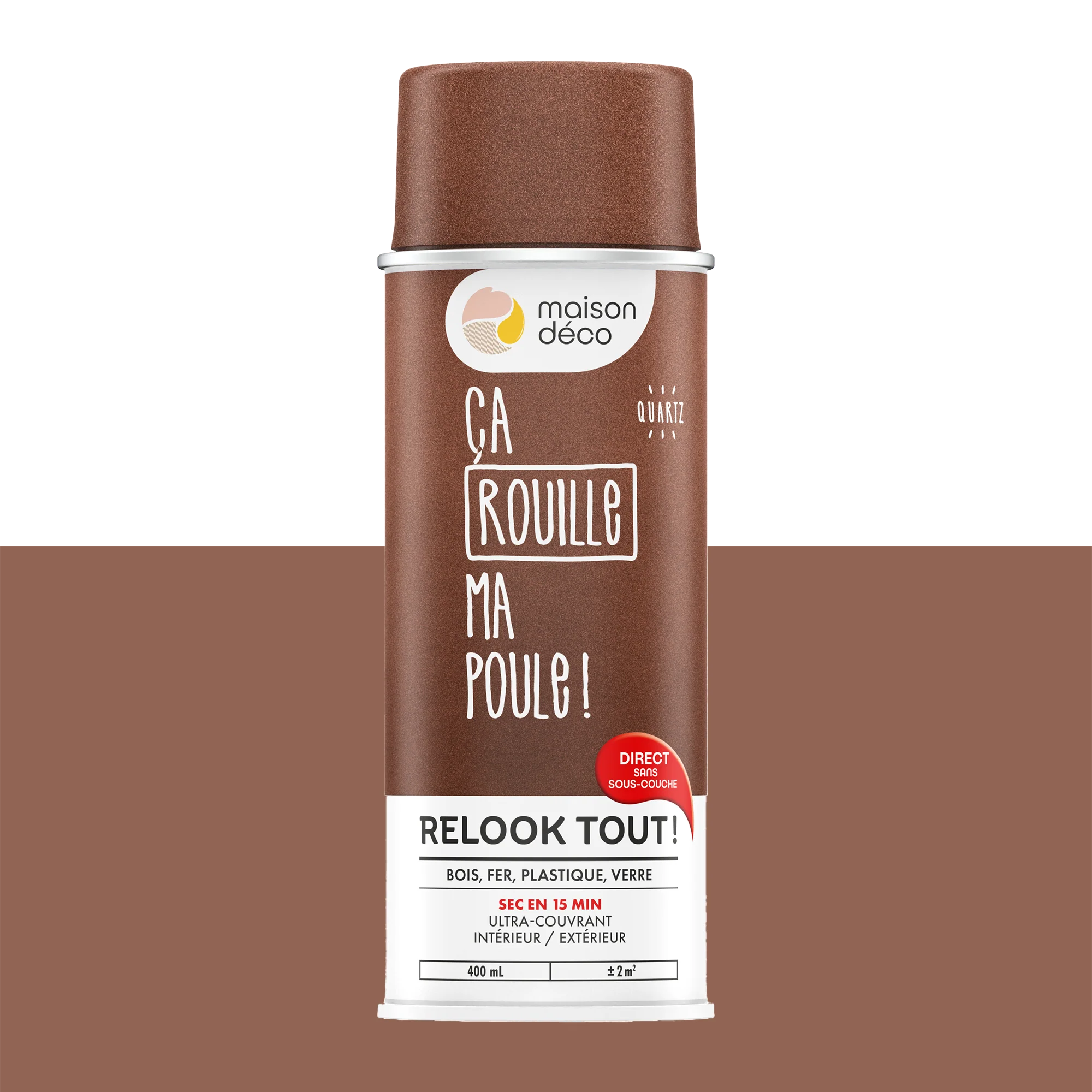 Relook tout aérosol Peinture Bombe de peinture rouille Satiné 0,4 L