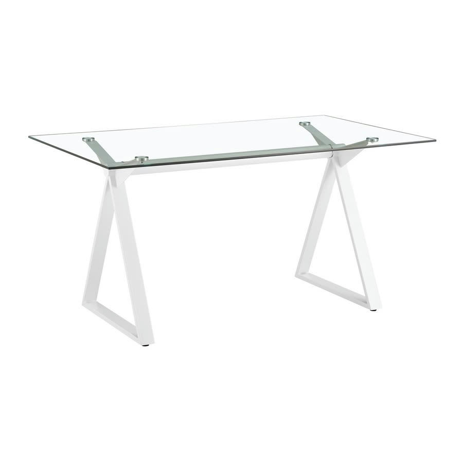- Table de cuisine en verre 150x90 cm
