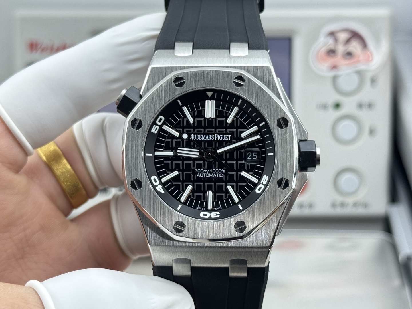 Audemars Piguet Royal Oak Offshore Diver Stainless Steel Black Dial Watch -18