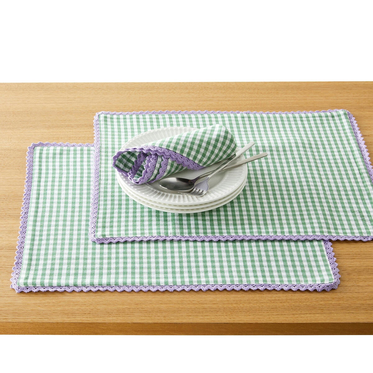 Lot de 2 sets de table coton/lin Trattoria