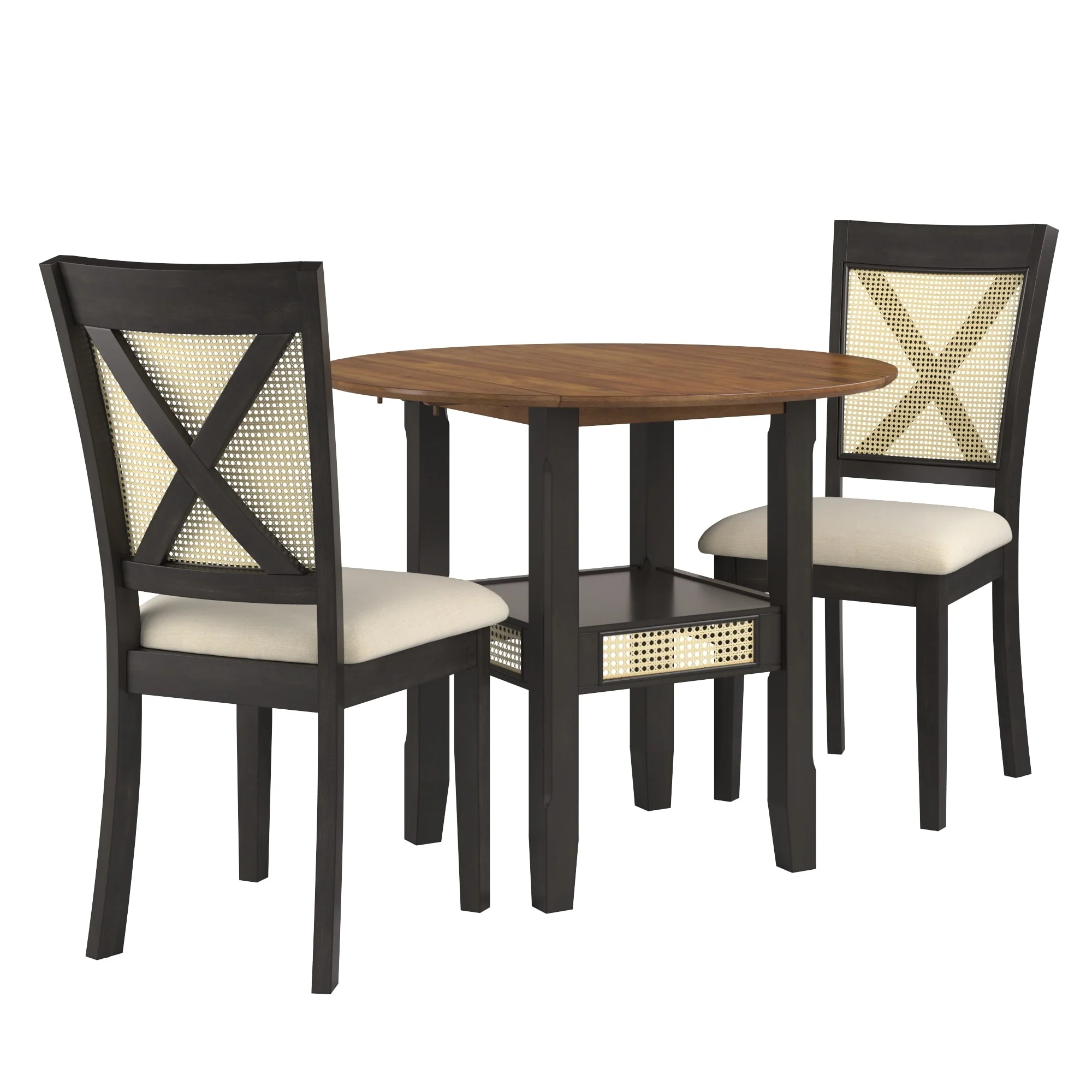 Plaga Cane Accent 3-Piece Dining Set by iNSPIRE Q Classic