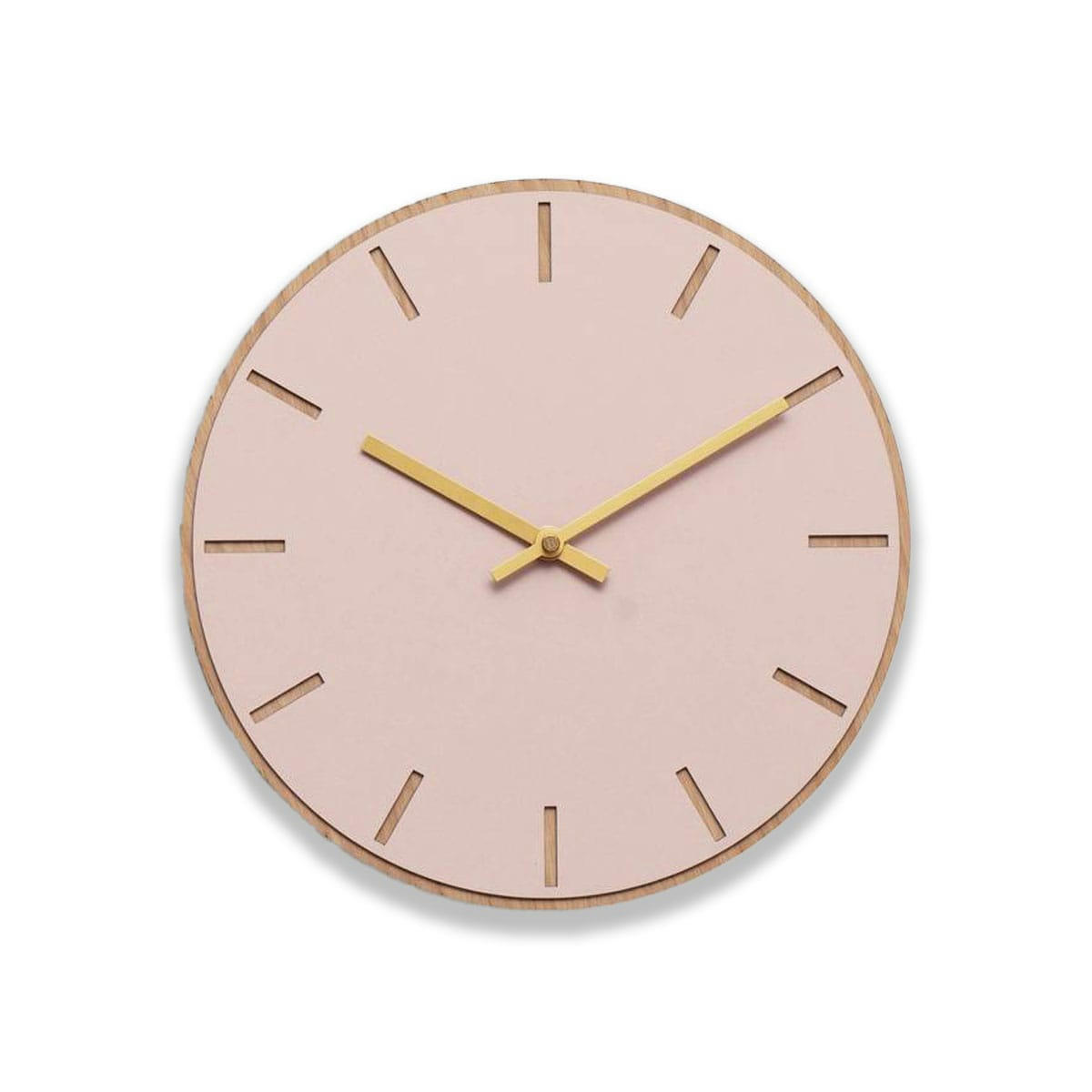 - Horloge murale en linoléum rose D28cm