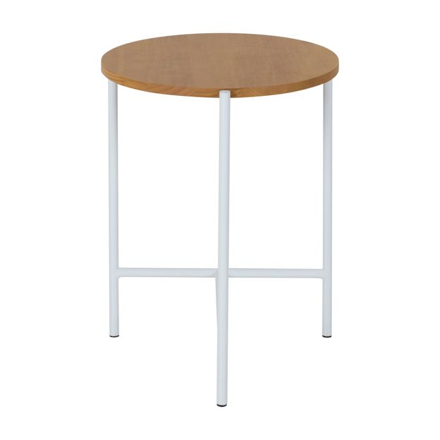 MESA LATERAL REDONDA 38 CM HONEY