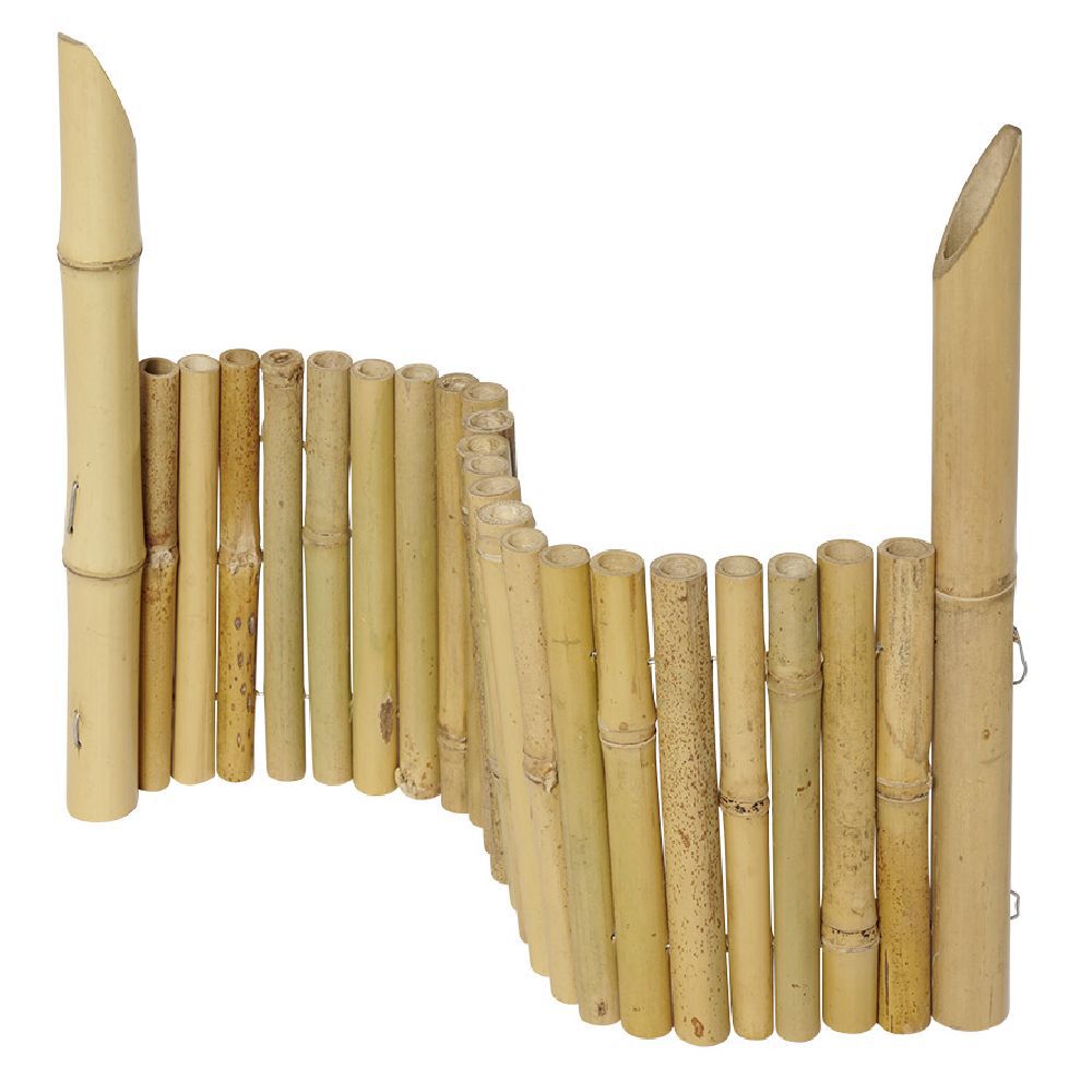 Bordure en bambou à planter naturel