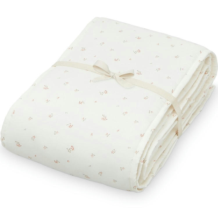 - Tour de lit en coton bio Poppies Coquelicot