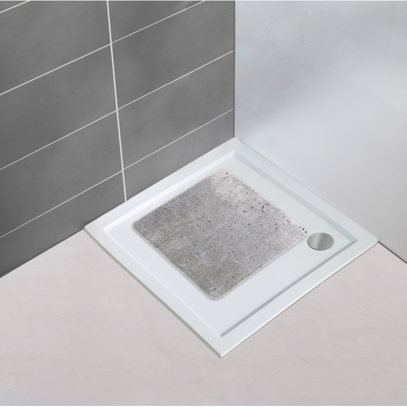 Tapis de douche Concrete 54 x 54 cm WENKO