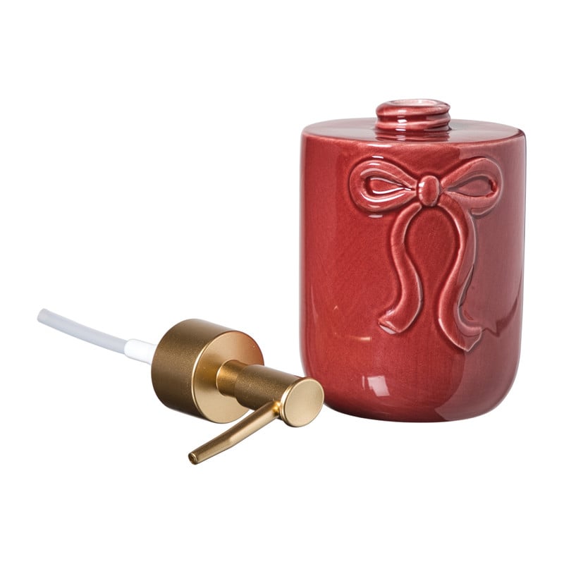 Zeeppompje strik - bordeauxrood - &Oslash;7.3x15.8 cm