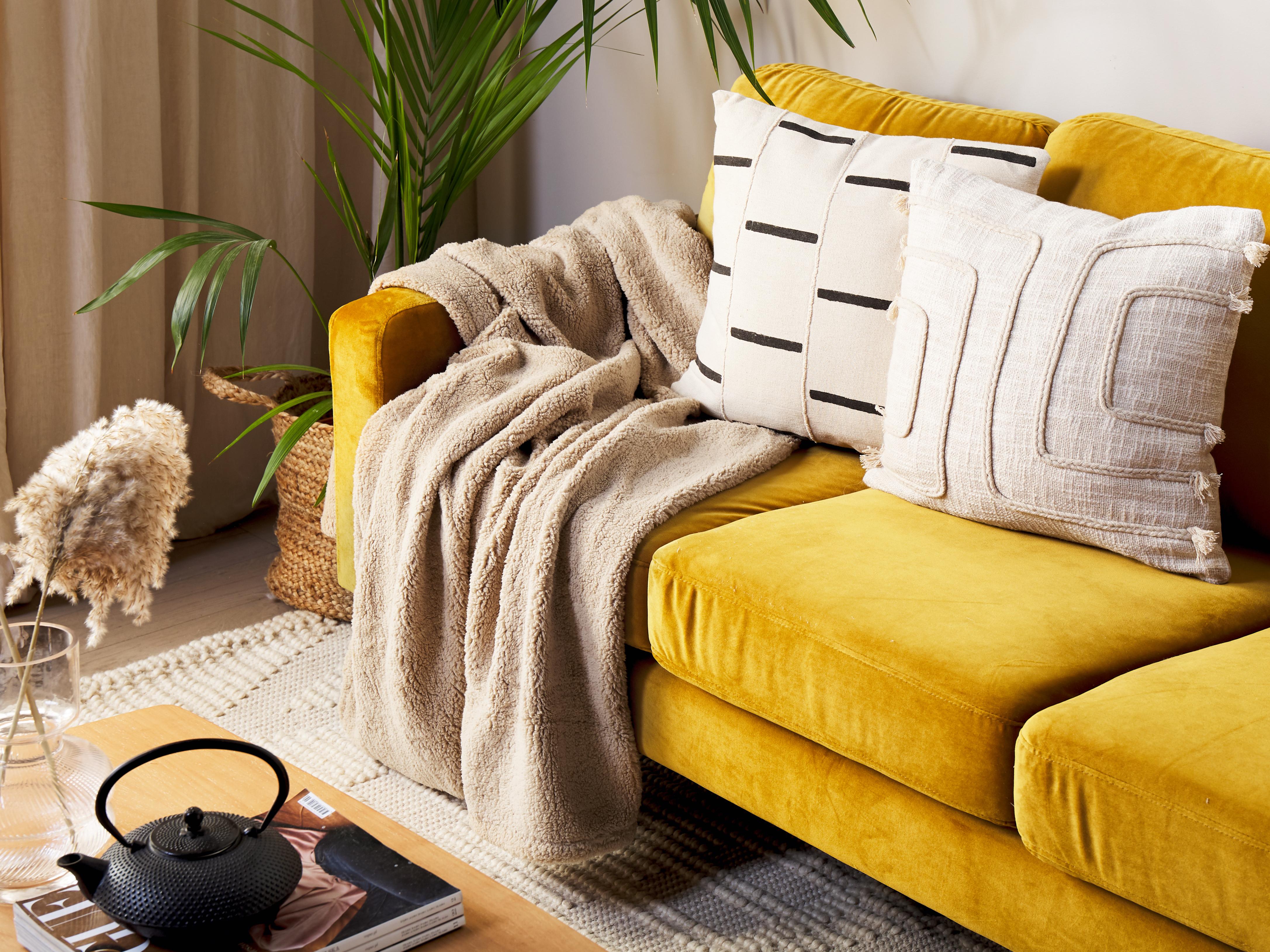 Blanket MIRGE 125 x 150 cm Sand Beige