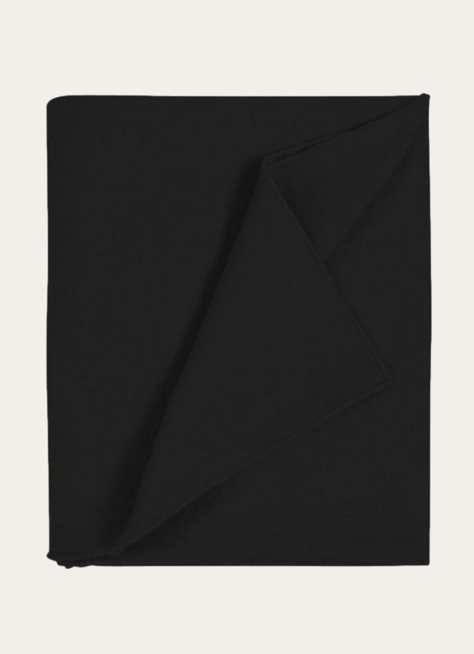 NAPPE COTON ET LIN FINITION BOURDON GRAND FORMAT NOIR