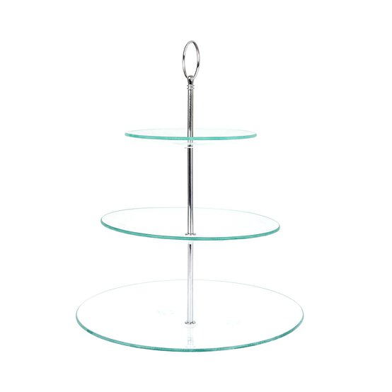 Three Tier Glass Cake Stand