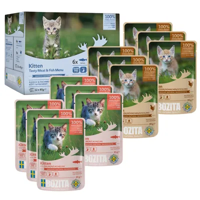 Bozita Kitten Chunks in Sauce Pouches 12 x 85g