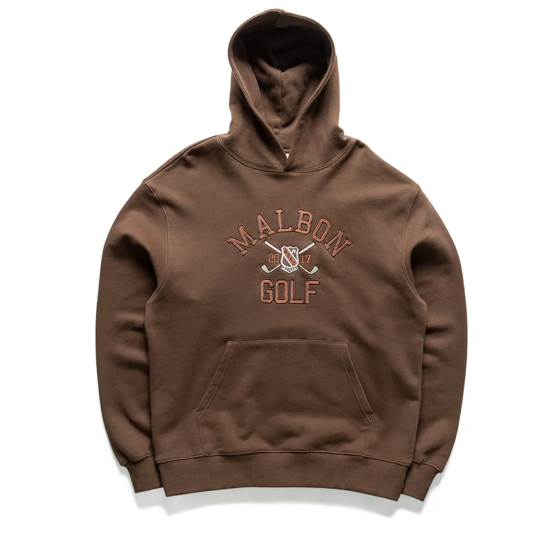 Malbon Golf Fesque Crest Hoodie - Brown