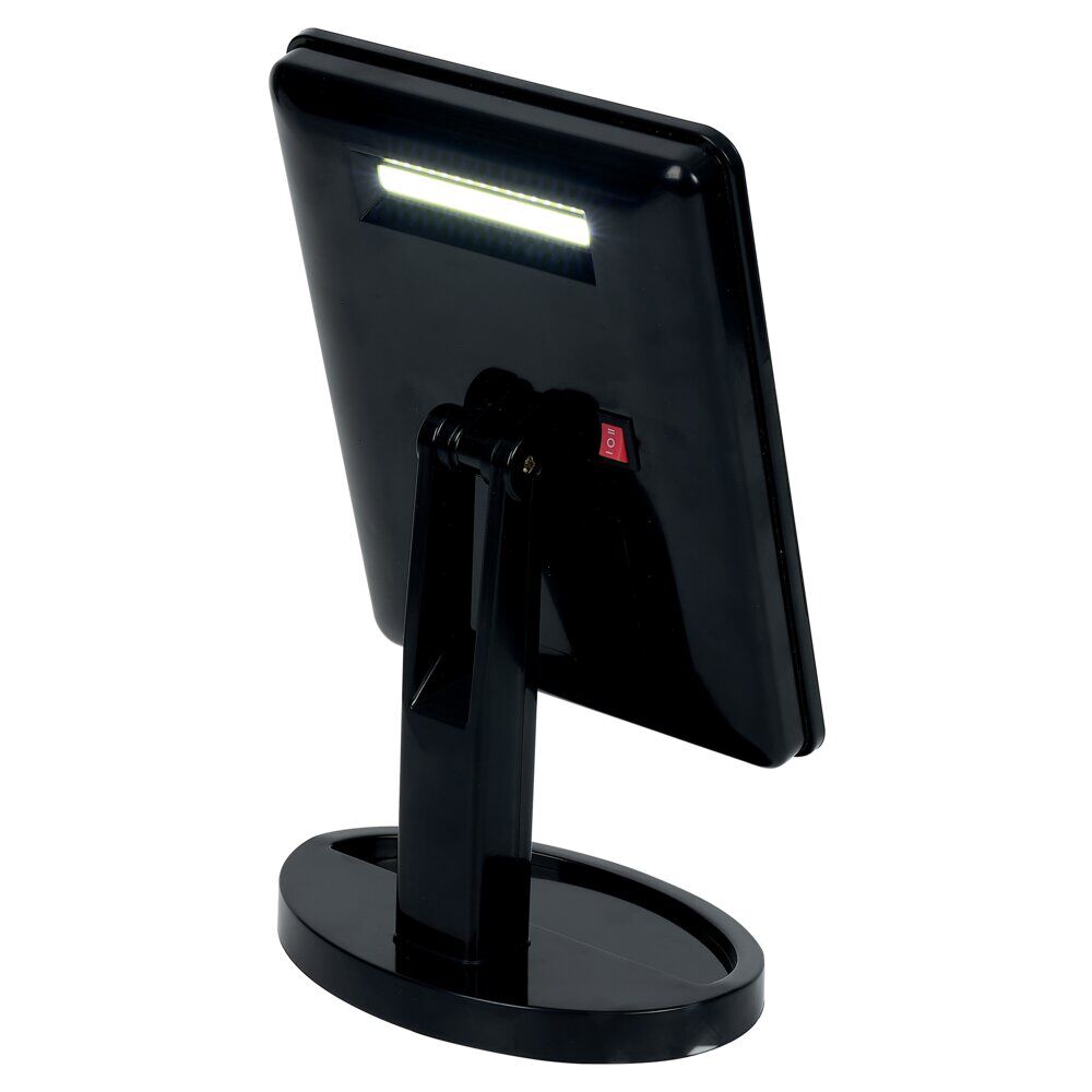 Miroir à LED à poser 14,5x5,5x23cm noir