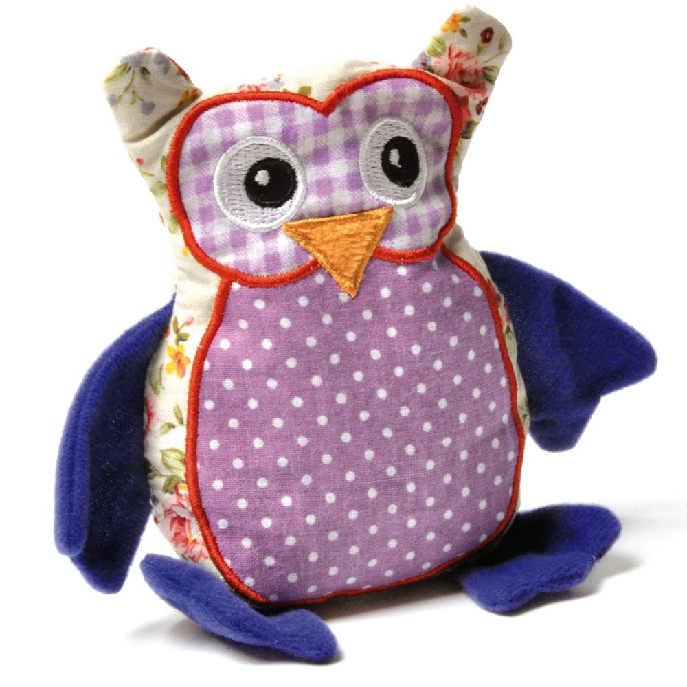 Aumüller Patchwork Owl Cat Toy with Valerian
