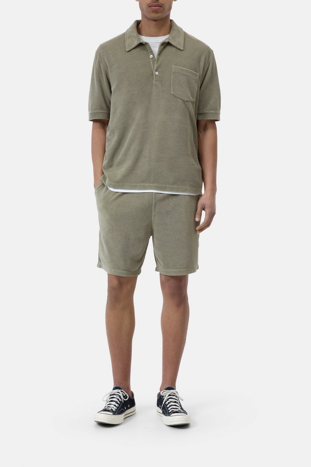 Frottee Shirt aus Baumwoll-Mix