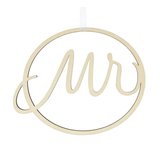 Wooden Mr Chair Sign