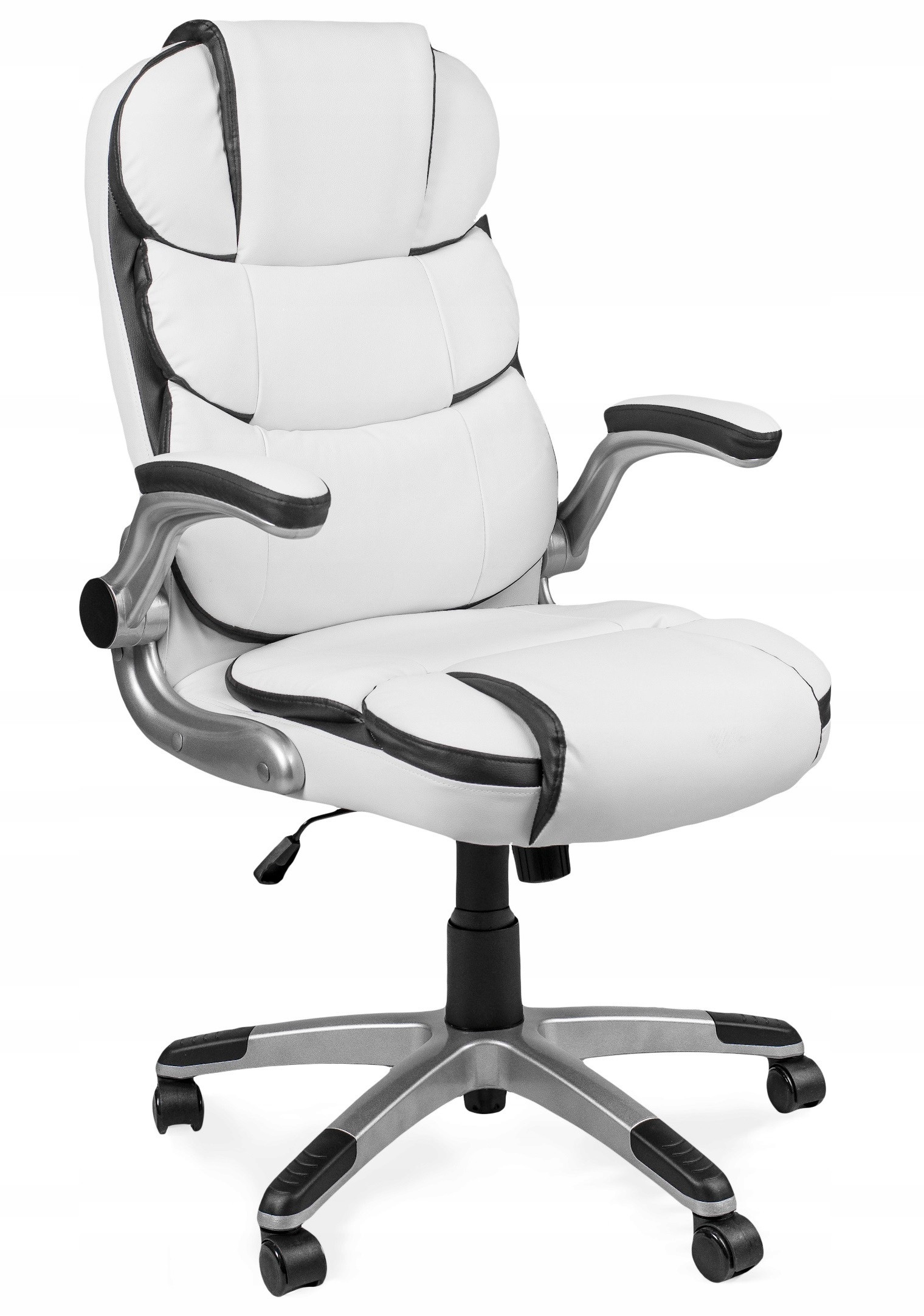 Fotel Biurowy Obrotowy Krzesło Do Biurka Ergonomiczny Biały LIVERPOOL