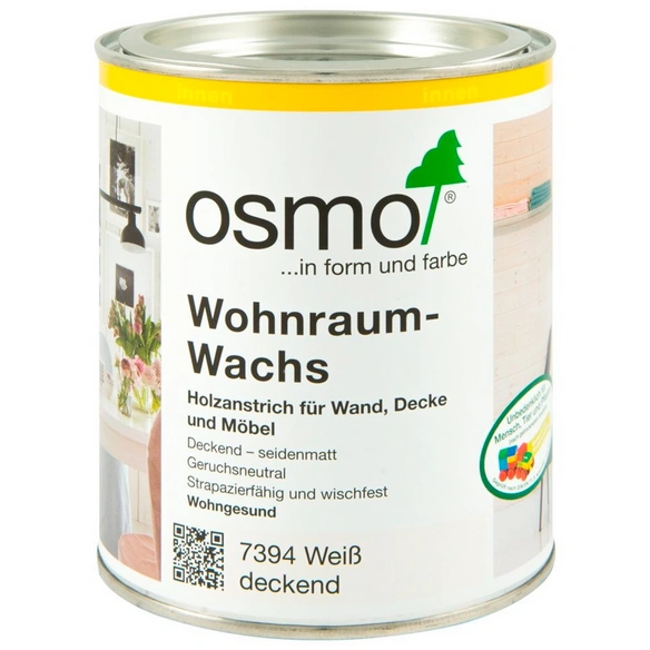 Holzwachs, Wasserbasis, weiß deckend