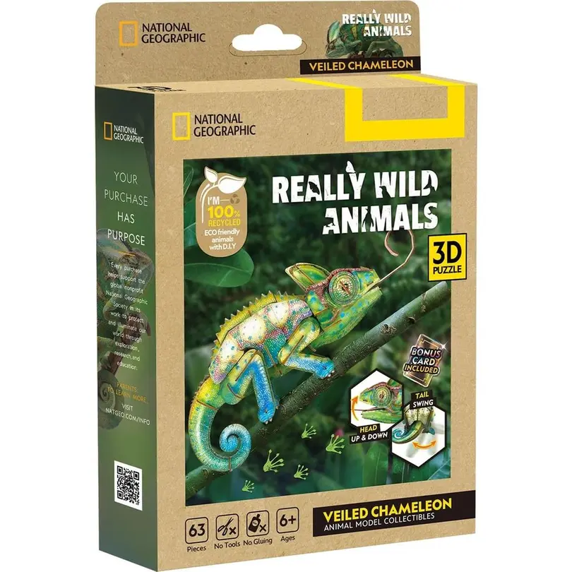 3D-Puzzle Chamäleon