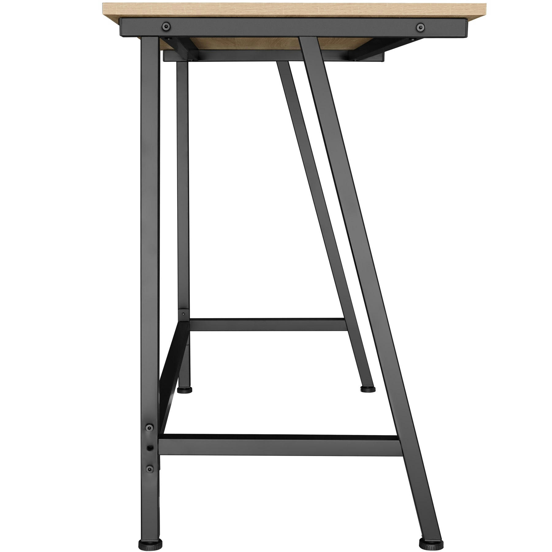 - Bureau bois clair industriel - chêne sonoma