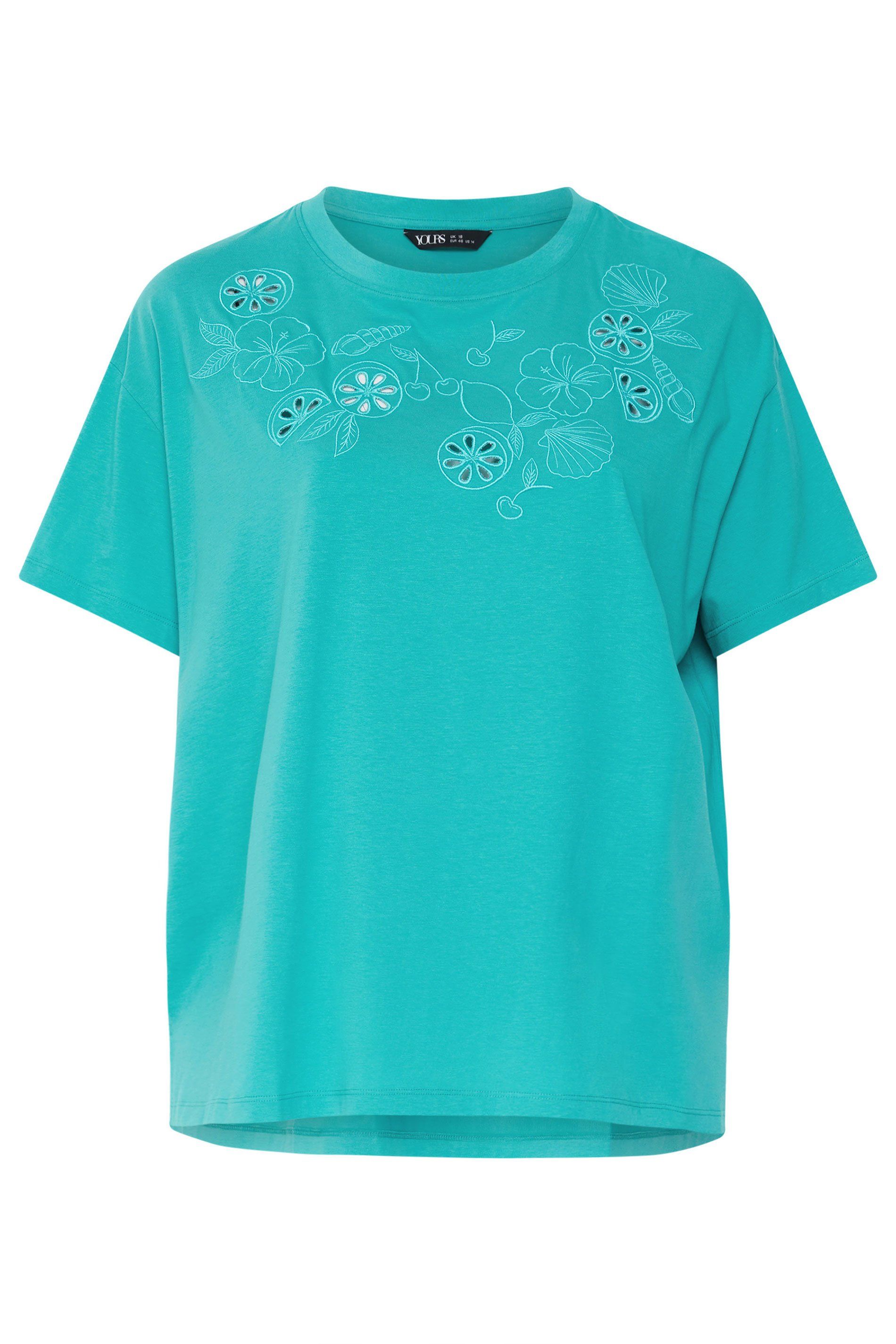 Yours Embroidered Fruit T-Shirt