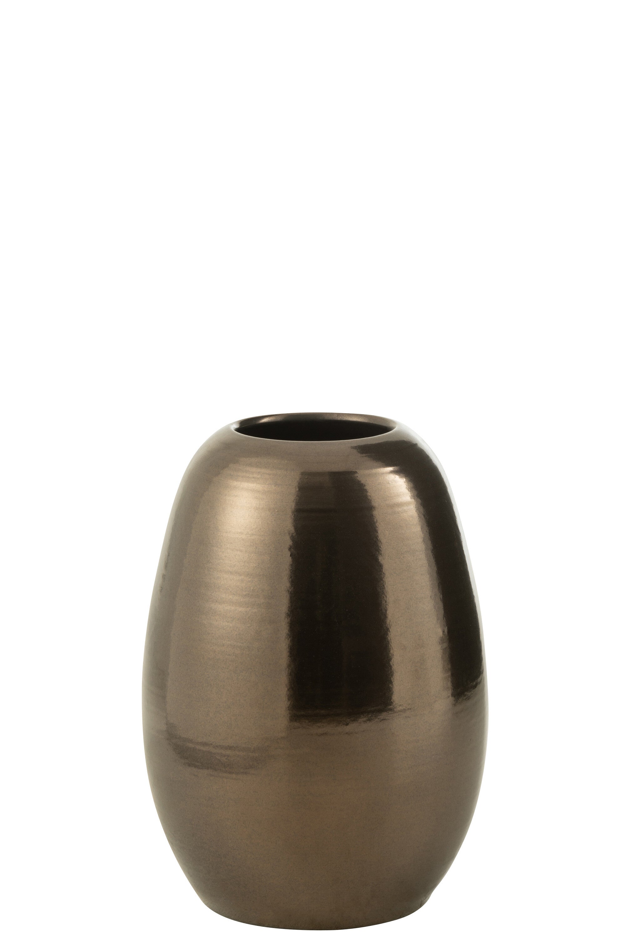 J-Line vaas - porselein - zwart - medium - 40 cm hoog
